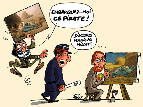 Millet se plaint de piratage à un policier en denonçant Van Gogh